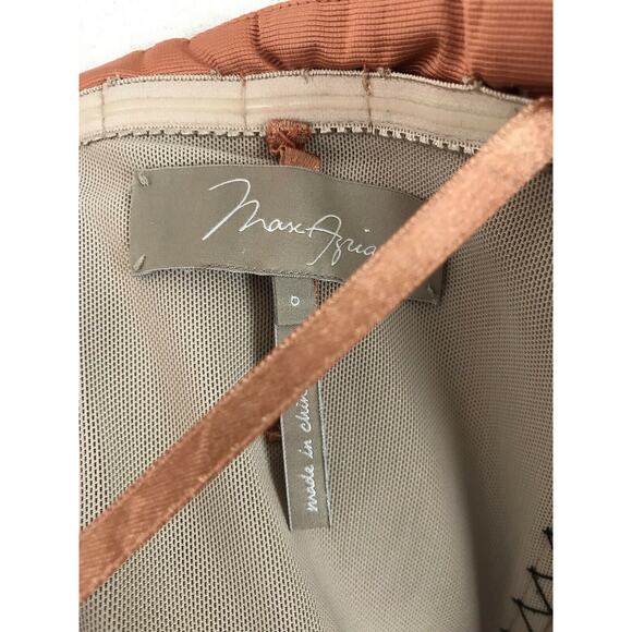 Max Azria Pleated Bodycon Tank Dress Rust - Picture 12 of 12